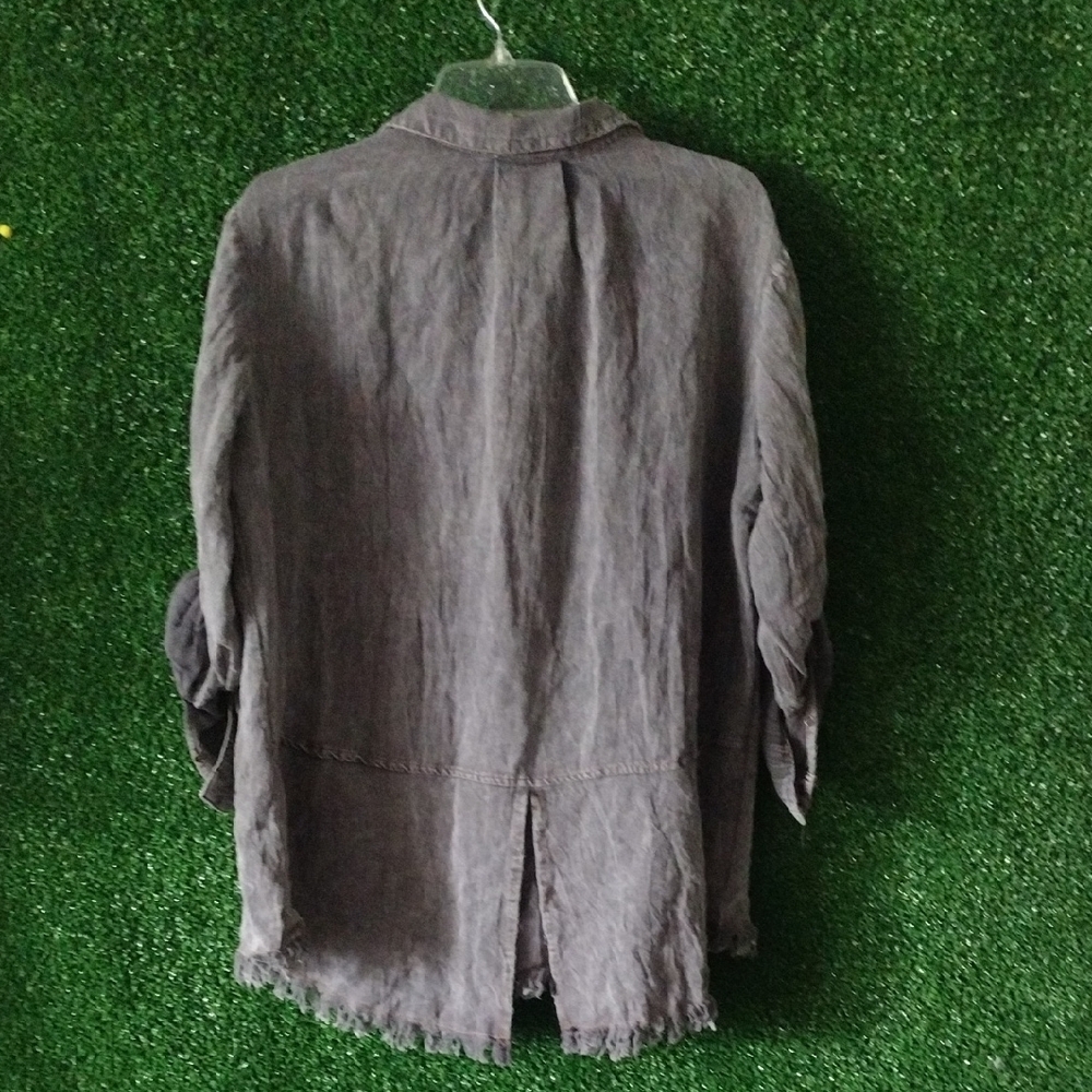 Umgee Gray Button Down Shirt - image 3